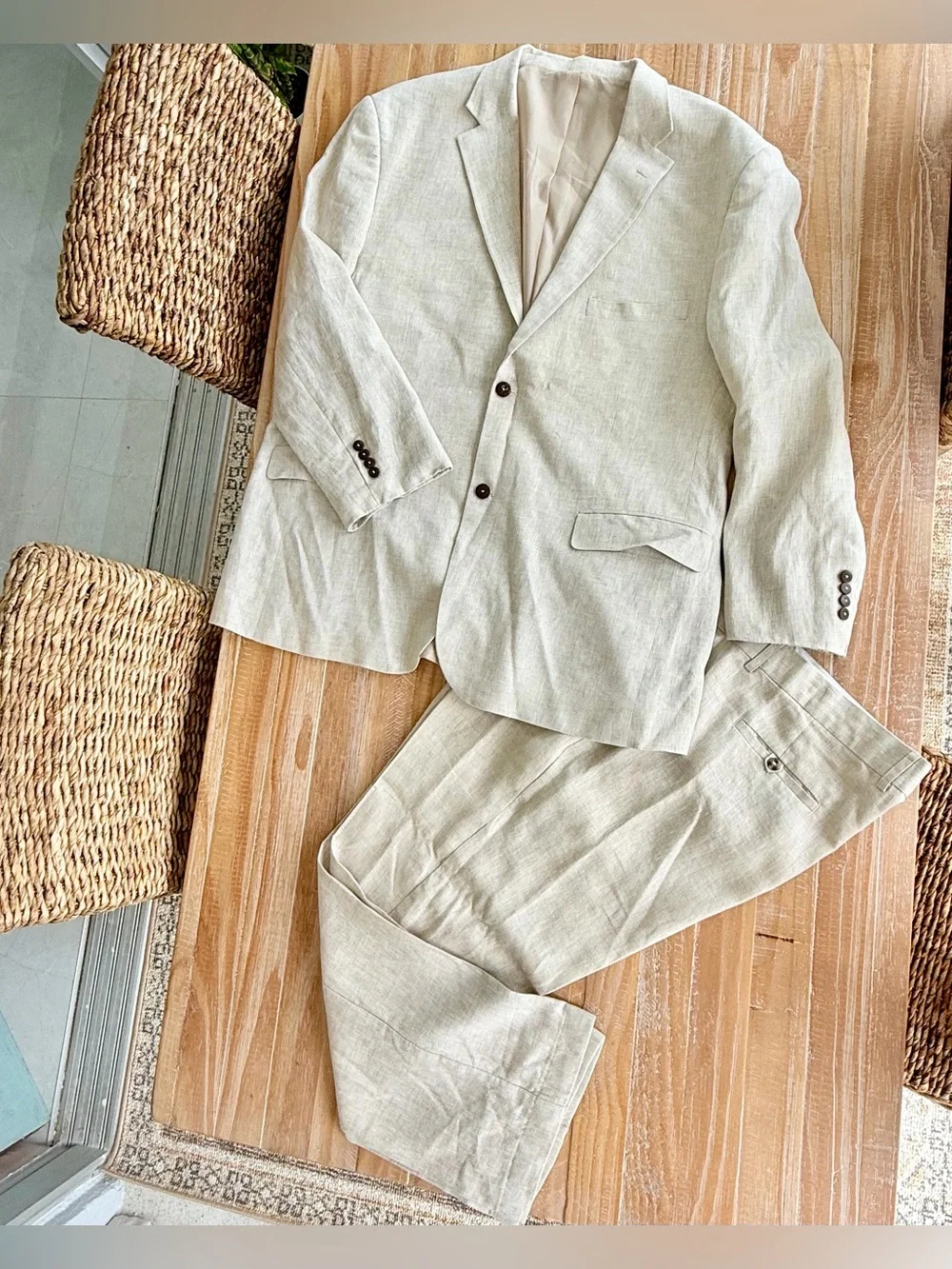 100% Lined Linen Suit